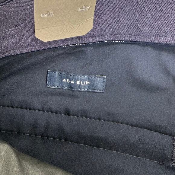 J Crew Men's 484 Slim Fit Midweight Tech Pant 29 x 32 Navy Blue Narrow Leg - Picture 9 of 16